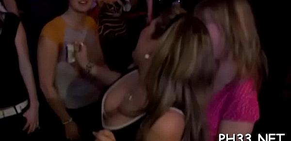  Yong beauties fucked from back by darksome waiter at the play ground